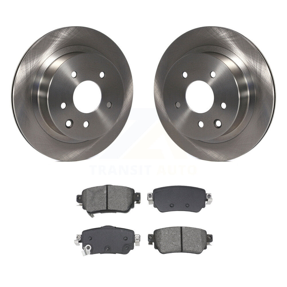 Disc Brake Rotors And Semi-Metallic Pads Rear Kit For 2019 Nissan Rogue Sport S