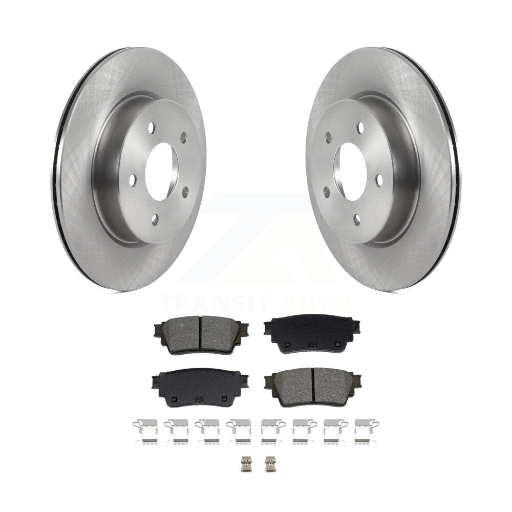 Disc Brake Rotors And Semi-Metallic Pads Rear Kit For Nissan Rogue