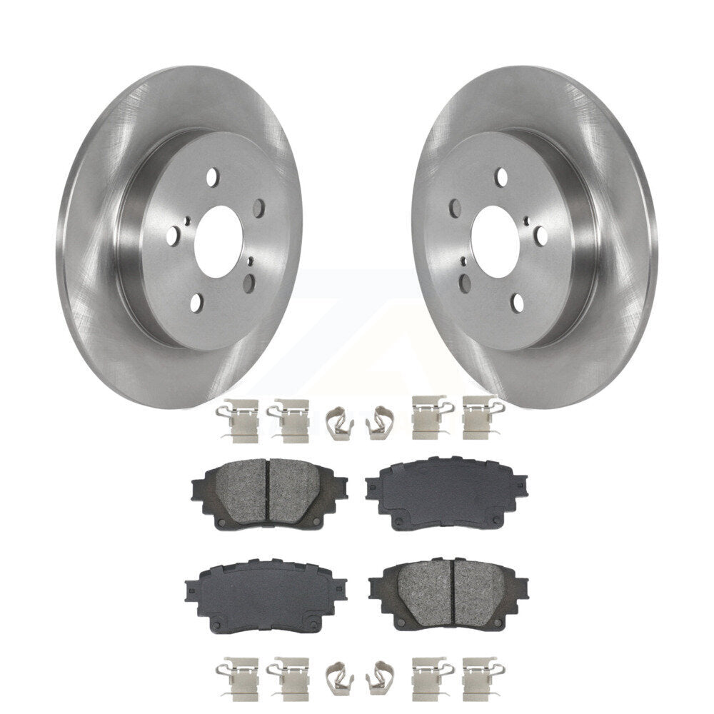 Disc Brake Rotors And Semi-Metallic Pads Rear Kit For Toyota Corolla