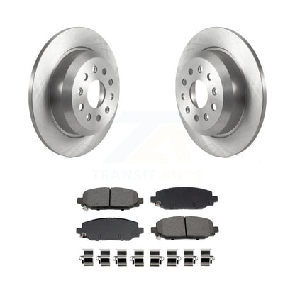 Disc Brake Rotors Semi-Metallic Pad Rear Kit For 2018-2020 Jeep Wrangler Rubicon