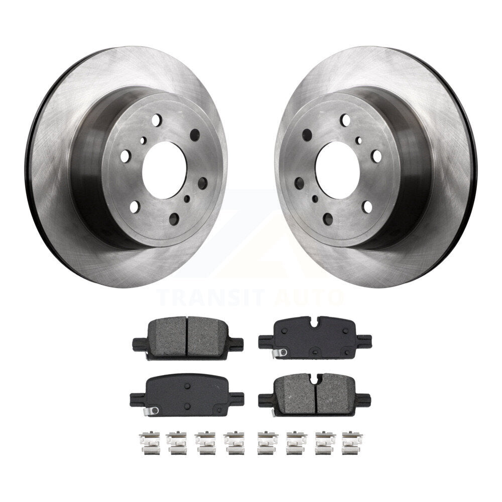 Disc Brake Rotors And Semi-Metallic Pads Rear Kit For GMC Sierra 1500