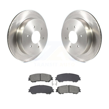 Disc Brake Rotors And Semi-Metallic Pads Rear Kit For 2017-2023 Nissan TITAN