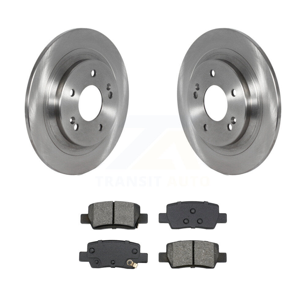 Disc Brake Rotors And Semi-Metallic Pads Rear Kit For Kia Seltos