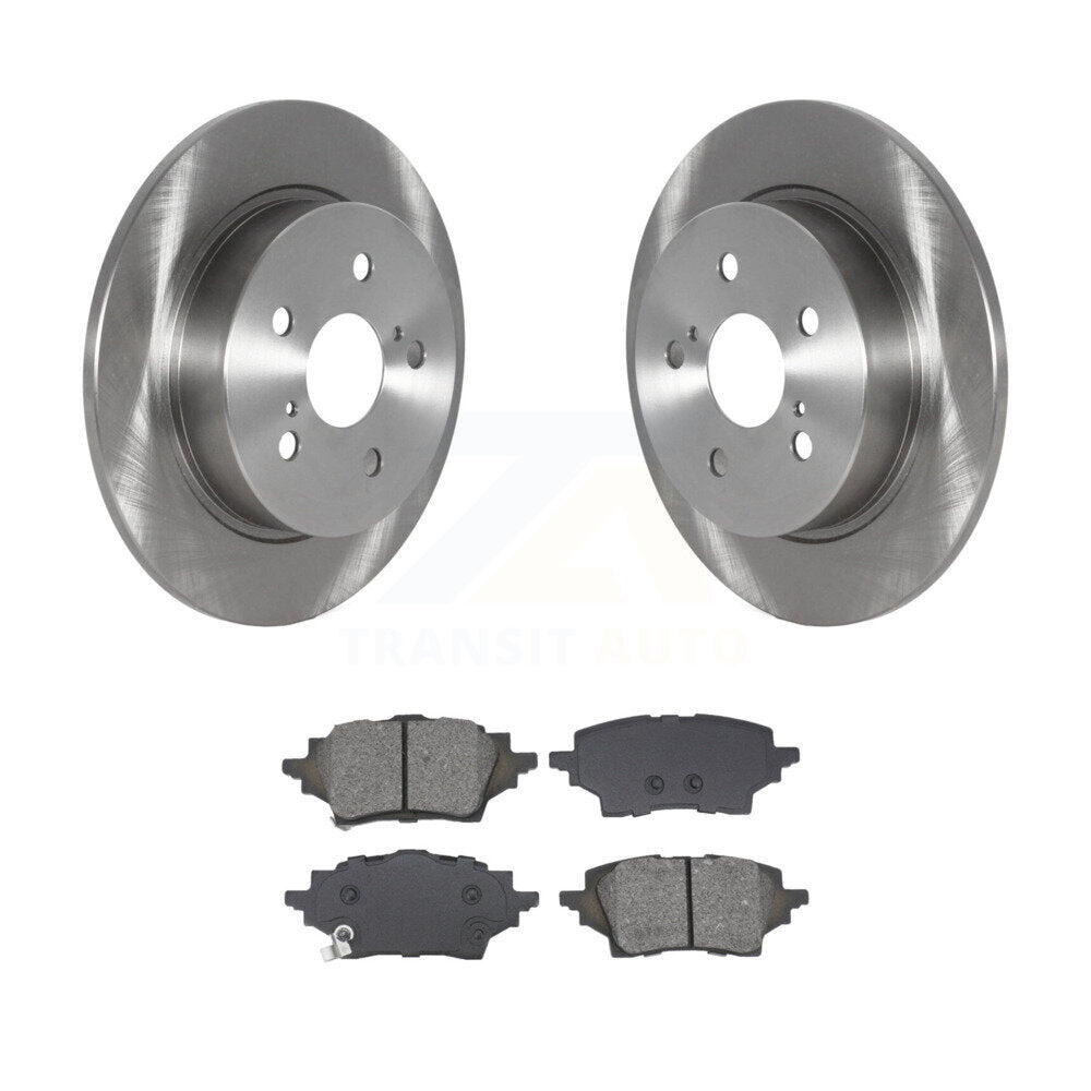 Disc Brake Rotors And Semi-Metallic Pads Rear Kit For Toyota C-HR