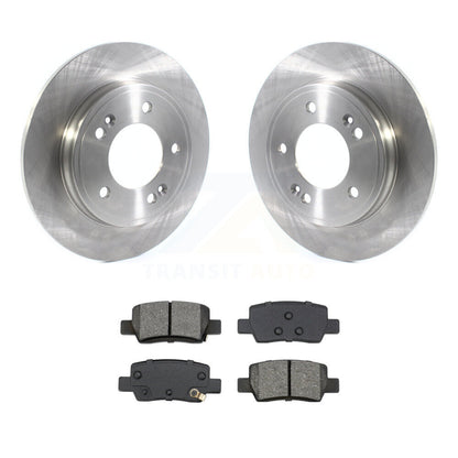 Disc Brake Rotors And Semi-Metallic Pads Rear Kit For Hyundai Elantra