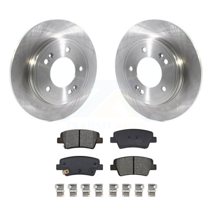 Disc Brake Rotors And Semi-Metallic Pads Rear Kit For Hyundai Elantra