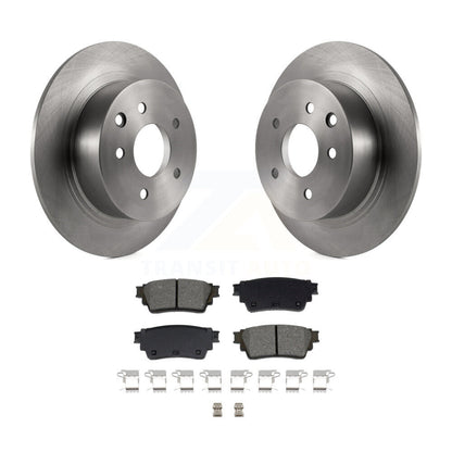 Disc Brake Rotors And Semi-Metallic Pad Rear Kit For 2019-2020 Nissan Altima AWD