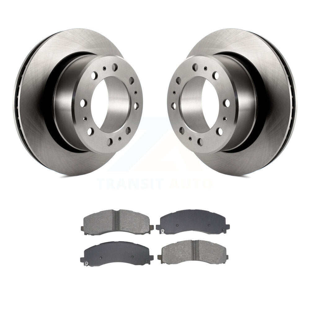Disc Brake Rotors And Semi-Metallic Pads Rear Kit For Ram 2500 3500