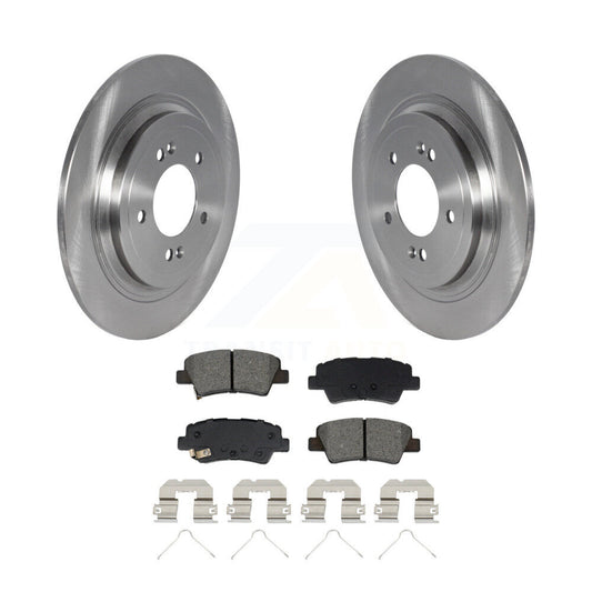 Disc Brake Rotor Semi-Metallic Pad Rear Kit For Kia Sportage Hyundai Tucson Nexo
