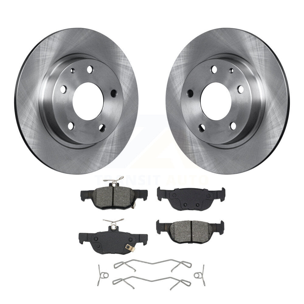 Disc Brake Rotors And Semi-Metallic Pads Rear Kit For Mazda 3 CX-30 Sport