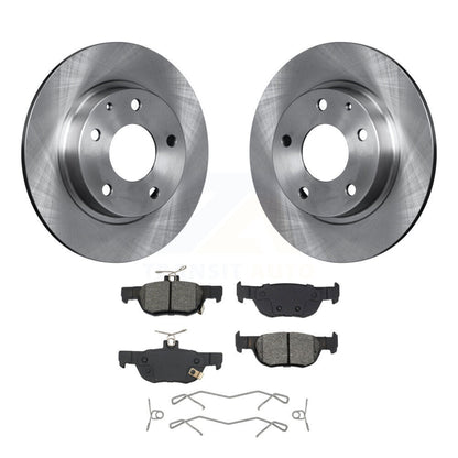 Disc Brake Rotors And Semi-Metallic Pads Rear Kit For Mazda 3 CX-30 Sport