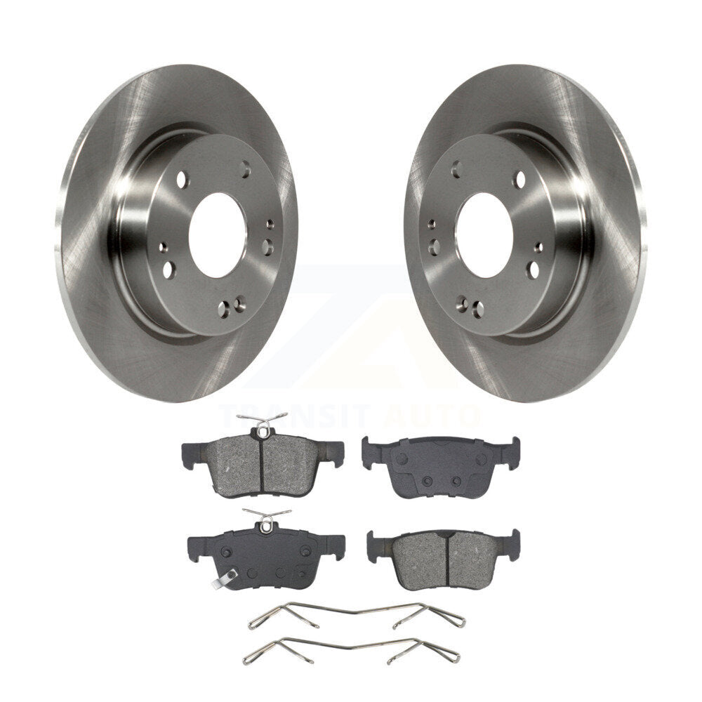 Disc Brake Rotors And Semi-Metallic Pads Rear Kit For Honda Civic Insight