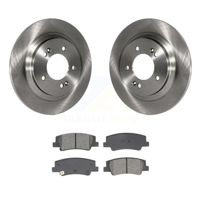 Disc Brake Rotors & Semi-Metallic Pad Rear Kit For Hyundai Sonata Kia Niro EV K5