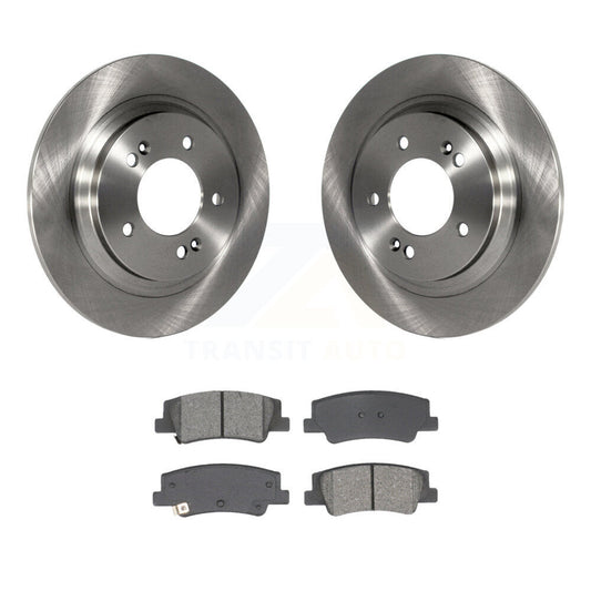 Disc Brake Rotors & Semi-Metallic Pad Rear Kit For Hyundai Sonata Kia Niro EV K5