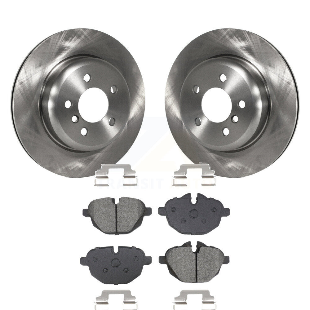 Disc Brake Rotors And Semi-Metallic Pad Rear Kit For BMW 535i xDrive 528i 535d 5