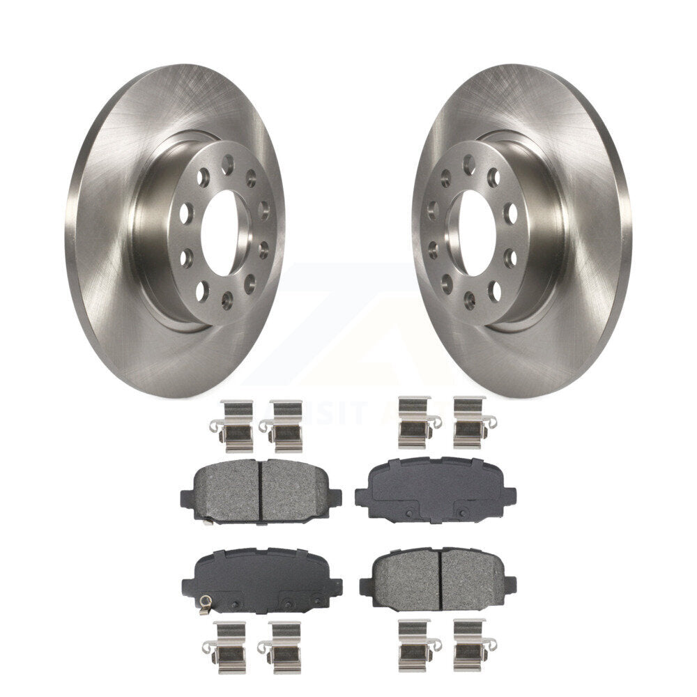 Disc Brake Rotors And Semi-Metallic Pads Rear Kit For Jeep Compass