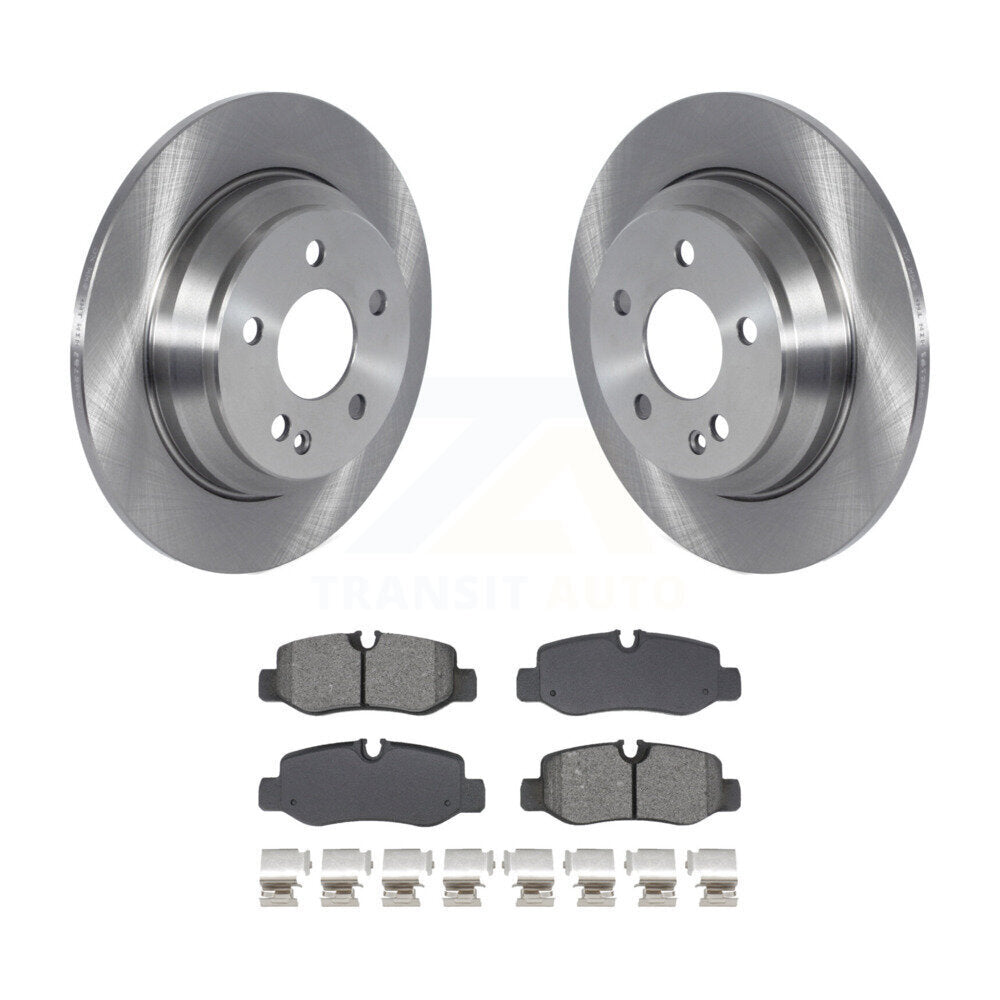 Disc Brake Rotors And Semi-Metallic Pads Rear Kit For Mercedes-Benz Metris