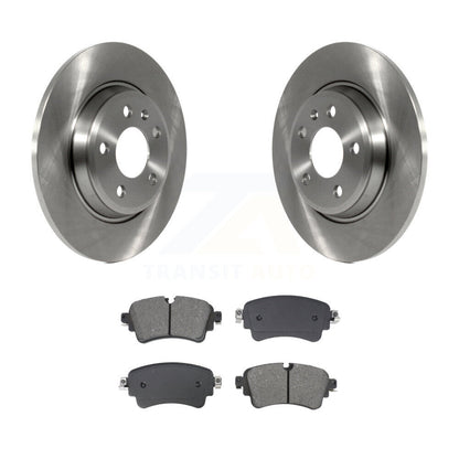 Disc Brake Rotor Semi-Metallic Pad Rear Kit For Audi A4 Quattro With Solid