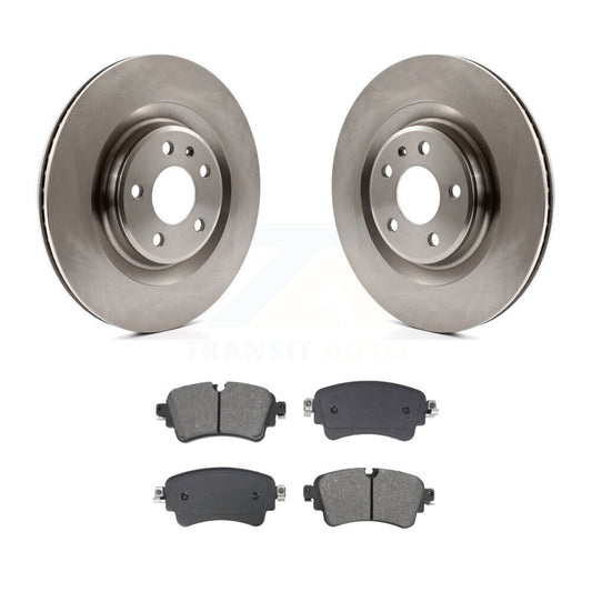 Brake Rotor Semi-Metallic Pad Rear Kit For Audi Q5 A4 Quattro A5 Sportback S5 S4