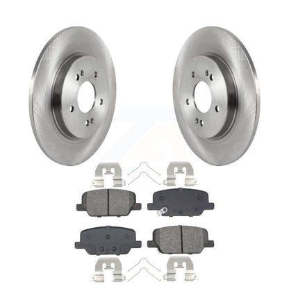 Disc Brake Rotors & Semi-Metallic Pad Rear Kit For Hyundai Palisade Santa Fe Kia