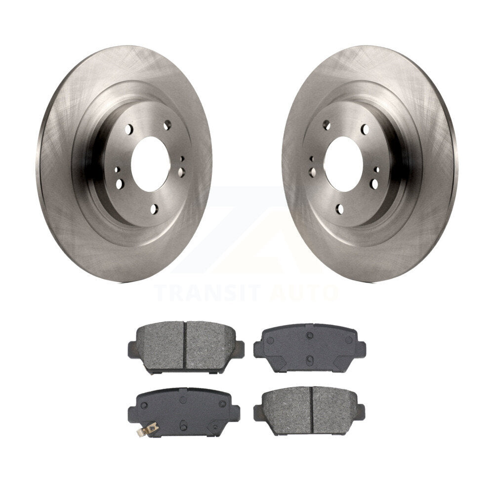 Disc Brake Rotors And Semi-Metallic Pads Rear Kit For Mitsubishi Eclipse Cross