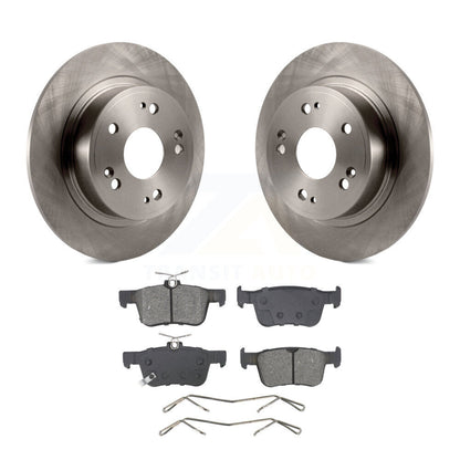 Disc Brake Rotors And Semi-Metallic Pads Rear Kit For 2018-2024 Honda Accord
