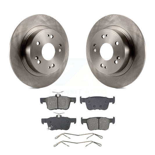 Disc Brake Rotors And Semi-Metallic Pads Rear Kit For 2018-2024 Honda Accord