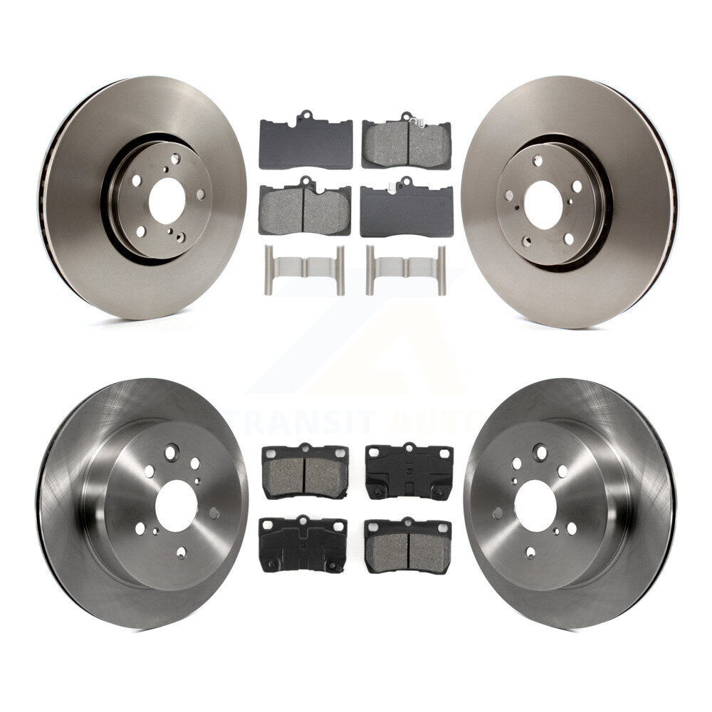 Brake Rotors Semi-Metallic Pad Front Rear Kit (6Pc) For Lexus IS350 GS350 GS450h