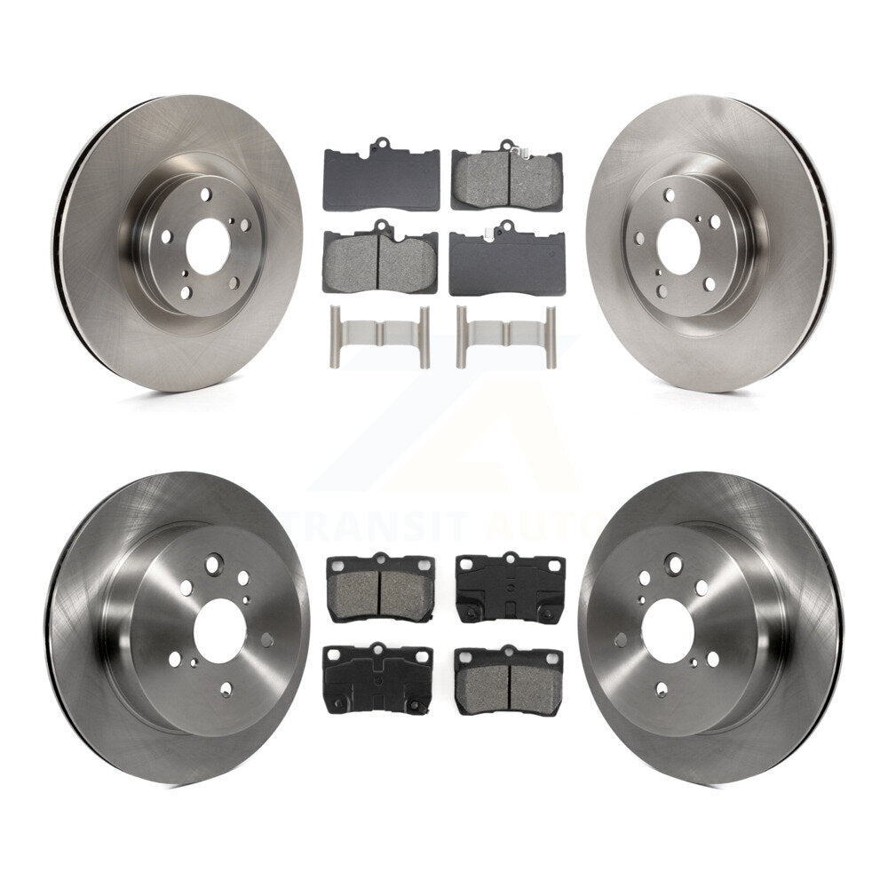 Brake Rotors Semi-Metallic Pad Front Rear Kit (6Pc) For Lexus IS350 GS350 GS450h