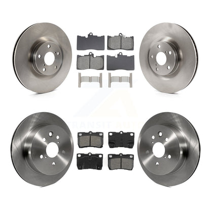 Brake Rotors Semi-Metallic Pad Front Rear Kit (6Pc) For Lexus IS350 GS350 GS450h