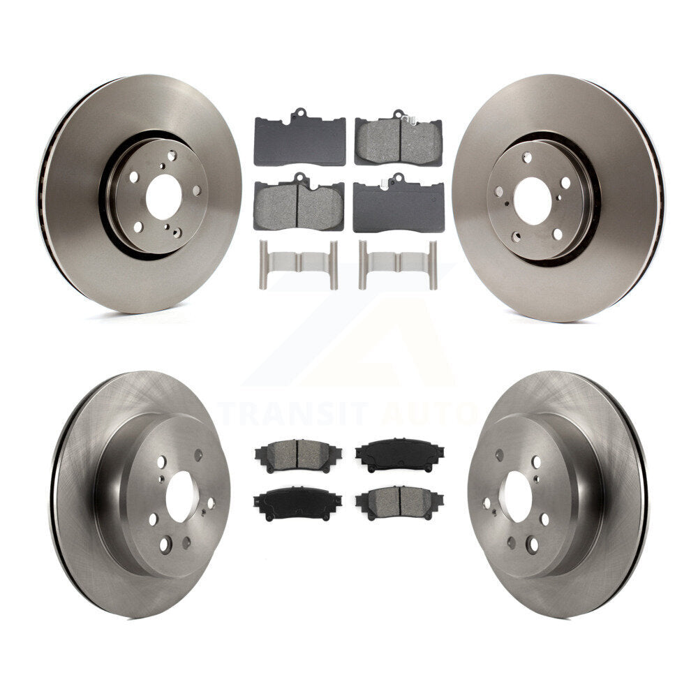 Brake Rotors Semi-Metallic Pad Front Rear Kit (6Pc) For Lexus IS350 IS300 IS200t