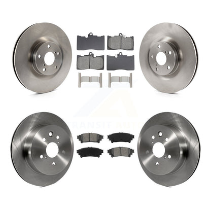 Brake Rotor & Semi-Metallic Pad Front Rear Kit (6Pc) For Lexus IS350 C F Sport