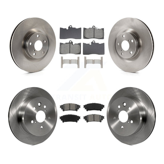 Brake Rotor & Semi-Metallic Pad Front Rear Kit (6Pc) For Lexus IS350 C F Sport