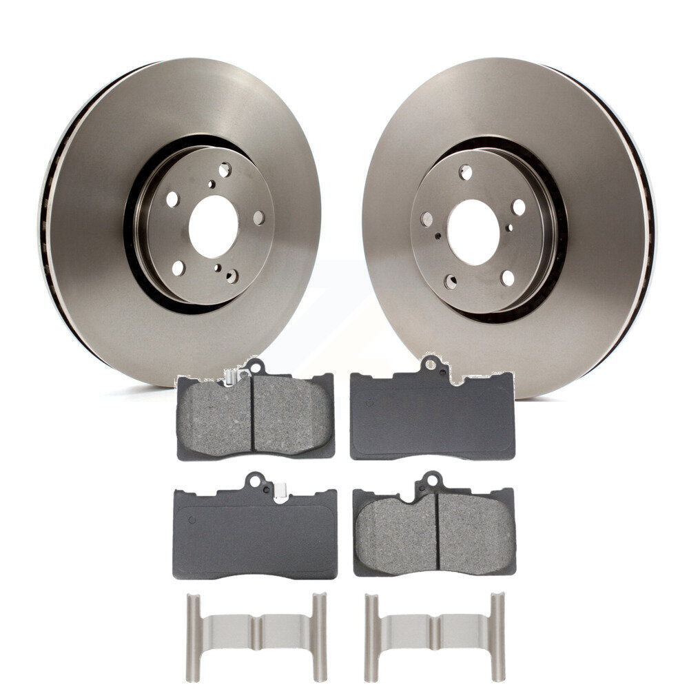 Brake Rotor Semi-Metallic Pad Front Kit For Lexus IS350 IS300 GS350 GS450h GS430