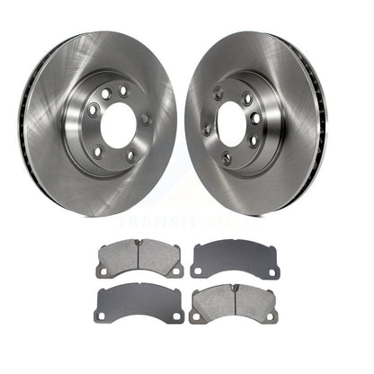 Disc Brake Rotors And Semi-Metallic Pads Front Kit For Porsche Cayenne