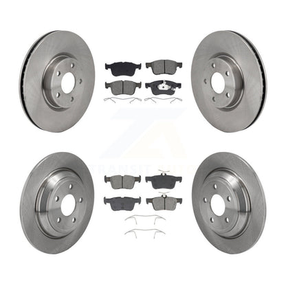 Disc Brake Rotor & Semi-Metallic Pad Front Rear Kit For Ford Escape Bronco Sport