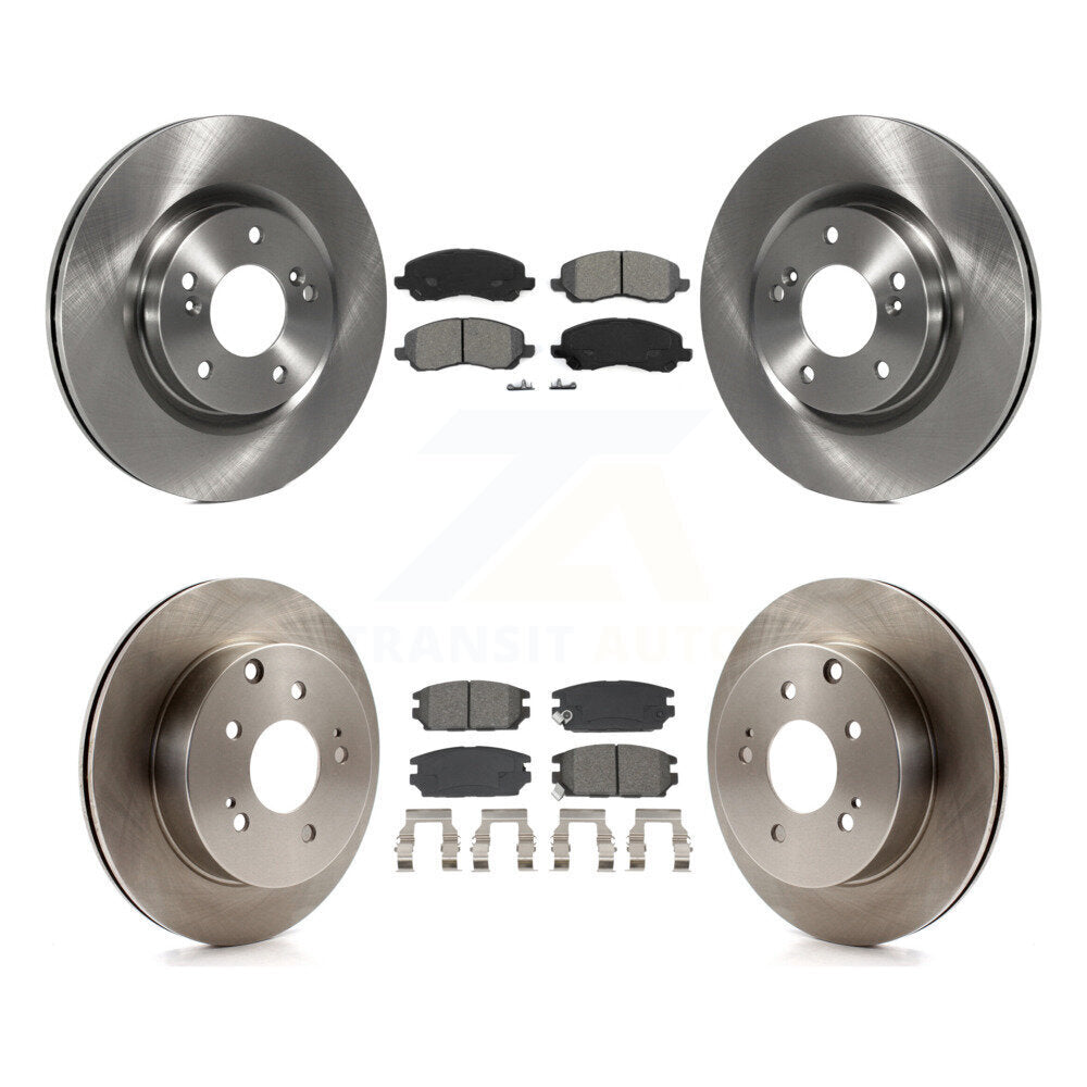 Disc Brake Rotors Semi-Metallic Pad Front Rear Kit For Mitsubishi Eclipse Galant