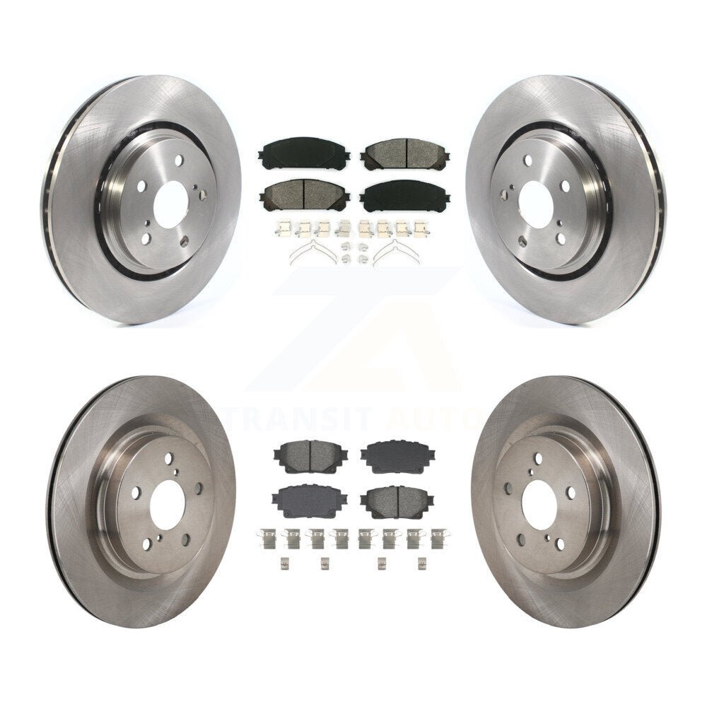 Brake Rotor Semi-Metallic Pad Front Rear Kit For Lexus NX350h NX350 NX250 Toyota