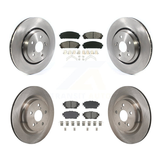 Brake Rotor Semi-Metallic Pad Front Rear Kit For Lexus NX350h NX350 NX250 Toyota