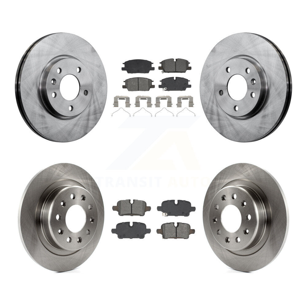Brake Rotor & Semi-Metallic Pad Front Rear Kit For Chevrolet GMC Terrain Equinox