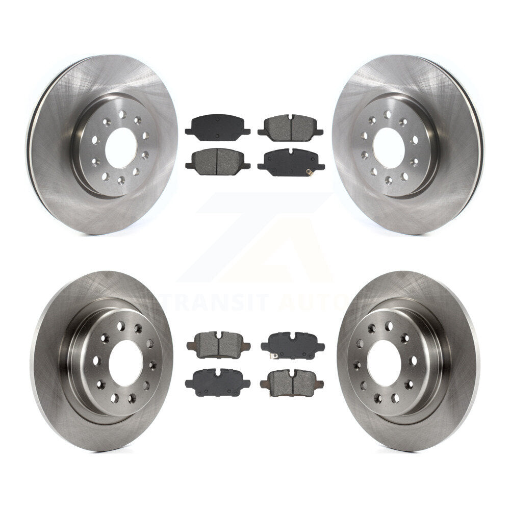 Brake Rotor & Semi-Metallic Pad Front Rear Kit For Chevrolet Equinox GMC Terrain