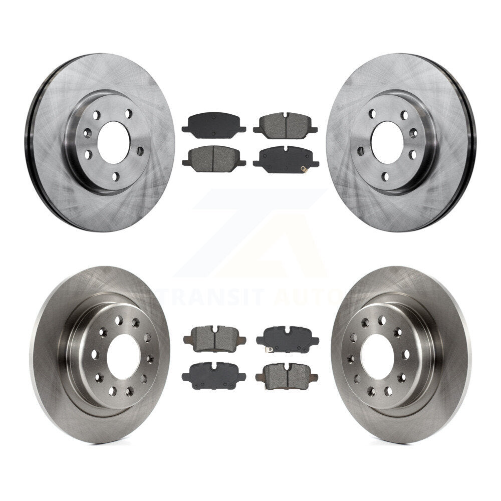 Disc Brake Rotors And Semi-Metallic Pads Front Rear Kit For GMC Terrain