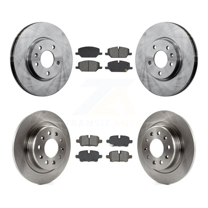 Disc Brake Rotors And Semi-Metallic Pads Front Rear Kit For GMC Terrain