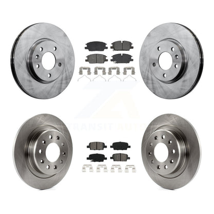 Disc Brake Rotors And Semi-Metallic Pads Front Rear Kit For Chevrolet Malibu