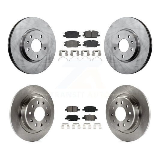 Disc Brake Rotors And Semi-Metallic Pads Front Rear Kit For Chevrolet Malibu