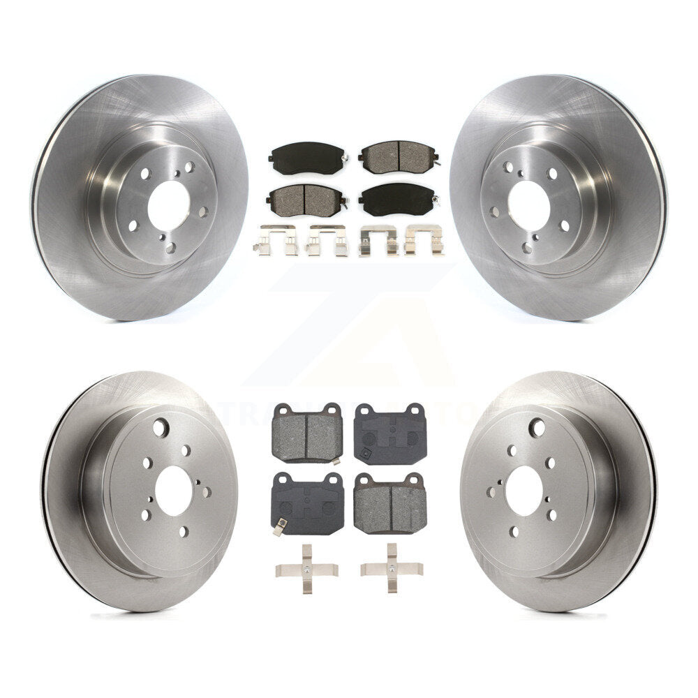Brake Rotor Semi-Metallic Pad Front Rear Kit For 2017 Subaru BRZ Limited/Premium