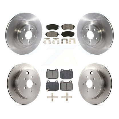 Brake Rotor Semi-Metallic Pad Front Rear Kit For 2017 Subaru BRZ Limited/Premium