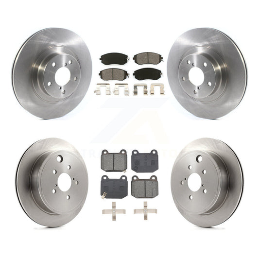 Brake Rotor Semi-Metallic Pad Front Rear Kit For 2017 Subaru BRZ Limited/Premium