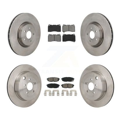 Brake Rotor & Semi-Metallic Pad Front Rear Kit For Subaru BRZ With Brembo Brakes