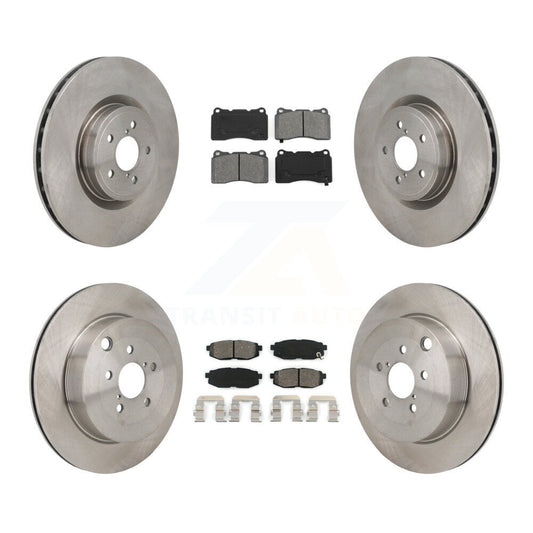 Brake Rotor & Semi-Metallic Pad Front Rear Kit For Subaru BRZ With Brembo Brakes